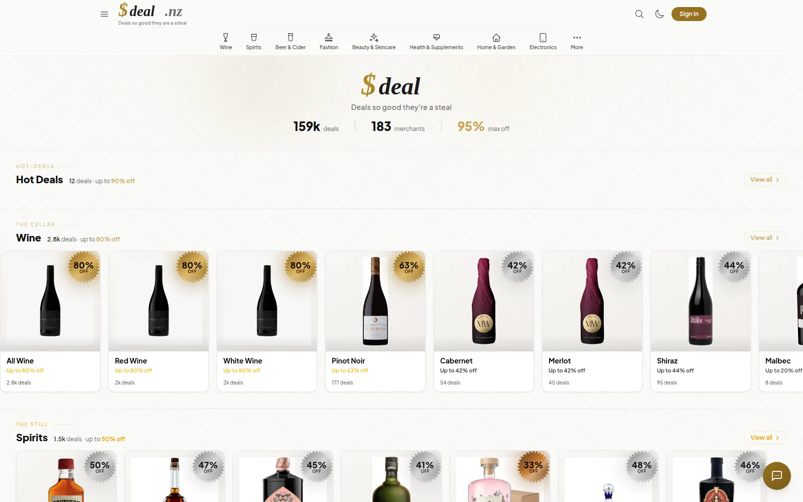 Sdeal.nz - deals so good they're a steal